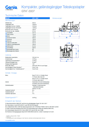 Teleskopski utovarivači Genie GTH-3007