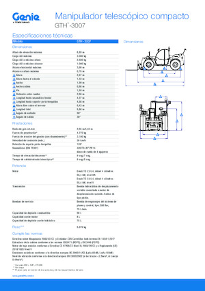Teleskopski utovarivači Genie GTH-3007