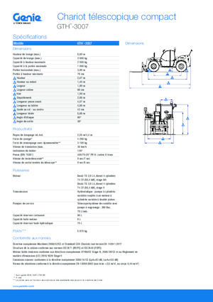 Teleskopski utovarivači Genie GTH-3007