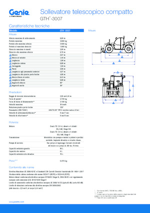 Teleskopski utovarivači Genie GTH-3007