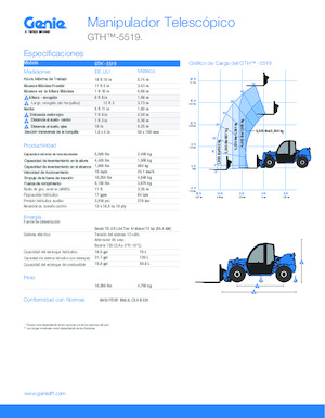 Teleskopski utovarivači Genie GTH-5519 