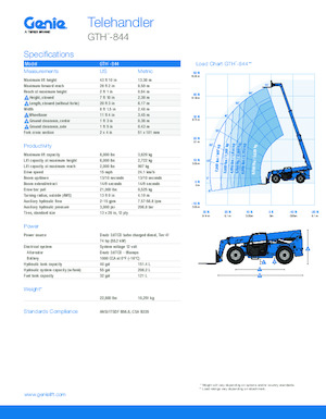 Teleskopski utovarivači Genie GTH-844 