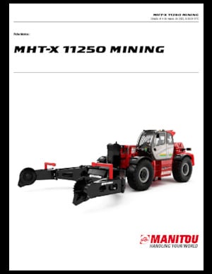 Teleskopski utovarivači Manitou MHT-X 11250 Mining