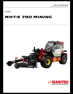 Teleskopski utovarivači Manitou MHT-X 790 Mining