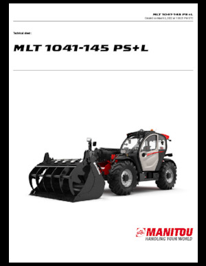 Teleskopski utovarivači Manitou MLT 1041-145 PS+L