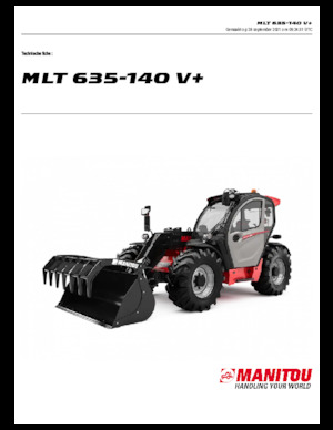 Teleskopski utovarivači Manitou MLT 635-140 V+