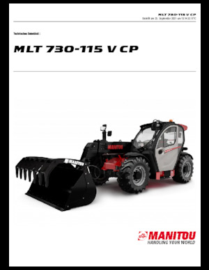 Teleskopski utovarivači Manitou MLT 730-115 V CP