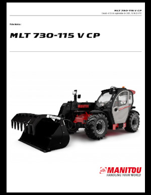 Teleskopski utovarivači Manitou MLT 730-115 V CP