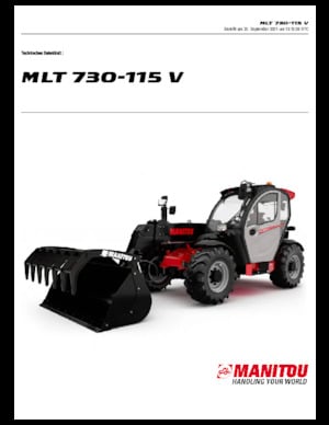 Teleskopski utovarivači Manitou MLT 730-115 V