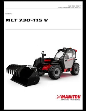Teleskopski utovarivači Manitou MLT 730-115 V