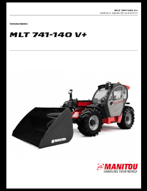 Teleskopski utovarivači Manitou MLT 741-140 V+