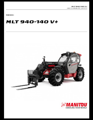 Teleskopski utovarivači Manitou MLT 940-140 V+