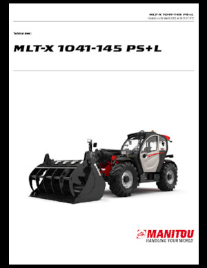 Teleskopski utovarivači Manitou MLT-X 1041-145 PS+L