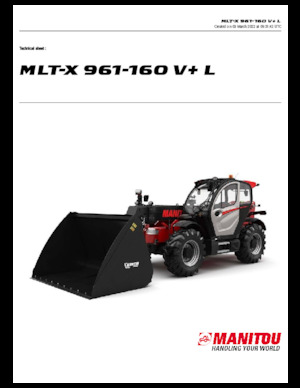 Teleskopski utovarivači Manitou MLT-X 961-160 V+ L