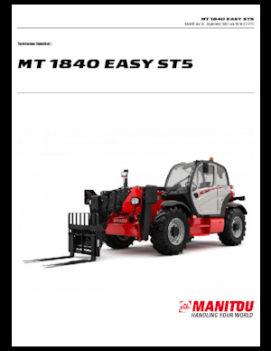 Teleskopski utovarivači Manitou MT 1840 Standard EASY