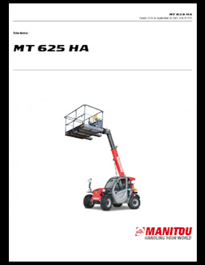 Teleskopski utovarivači Manitou MT 625 HA