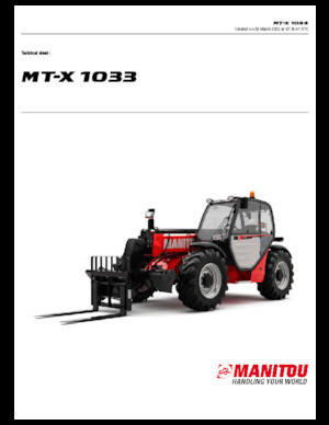 Teleskopski utovarivači Manitou MT-X 1033