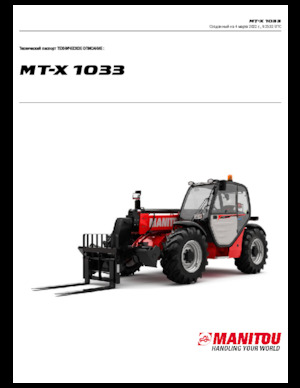 Teleskopski utovarivači Manitou MT-X 1033