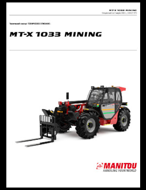 Teleskopski utovarivači Manitou MT-X 1033 Mining