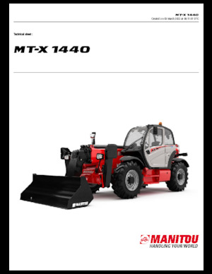 Teleskopski utovarivači Manitou MT-X 1440