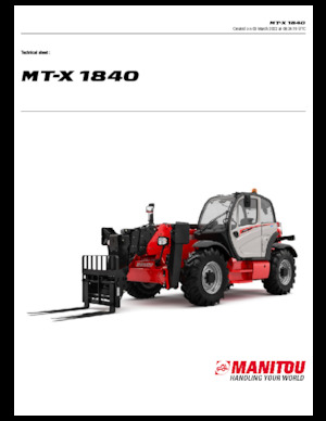 Teleskopski utovarivači Manitou MT-X 1840