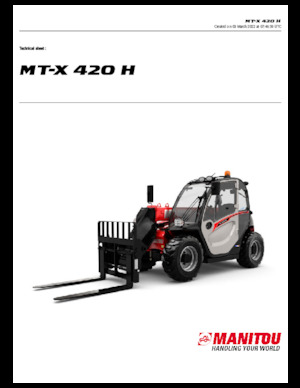 Teleskopski utovarivači Manitou MT-X 420 H