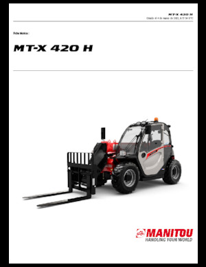 Teleskopski utovarivači Manitou MT-X 420 H