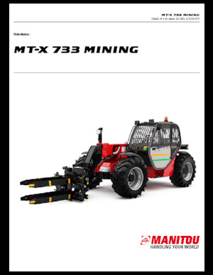Teleskopski utovarivači Manitou MT-X 733 Mining
