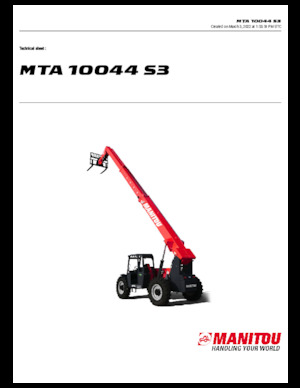 Teleskopski utovarivači Manitou MTA 10044 S3