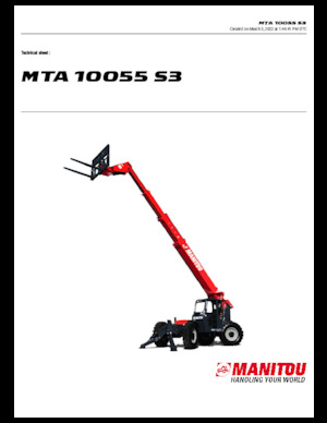 Teleskopski utovarivači Manitou MTA 10055 S3