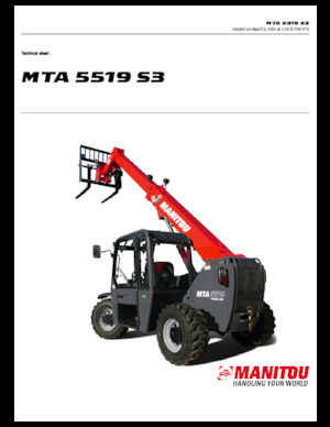 Teleskopski utovarivači Manitou MTA 5519 S3