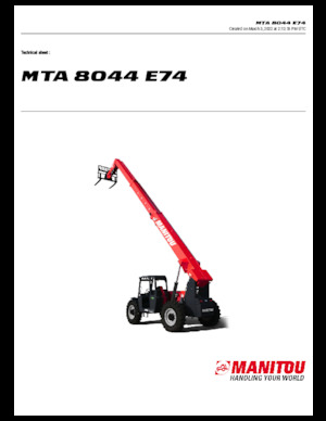 Teleskopski utovarivači Manitou MTA 8044 E74