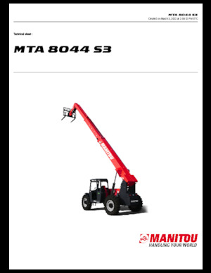 Teleskopski utovarivači Manitou MTA 8044 S3