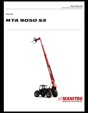 Teleskopski utovarivači Manitou MTA 9050 S3