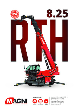 Rotirajući teleskopski utovarivači MAGNI RTH 8.25 SH