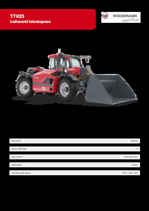 Teleskopski utovarivači Weidemann T7035 