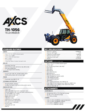 Teleskopski utovarivači AXCS TH-1056