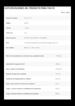 Teleskopski utovarivači Caterpillar TH417D