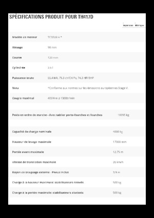 Teleskopski utovarivači Caterpillar TH417D