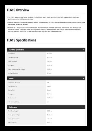 Teleskopski utovarivači Bobcat TL619