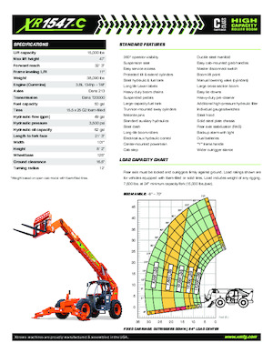 Teleskopski utovarivači Xtreme XR1547-C