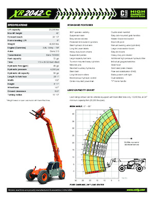 Teleskopski utovarivači Xtreme XR2042-C