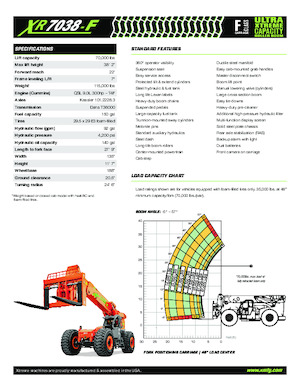 Teleskopski utovarivači Xtreme XR7038-F