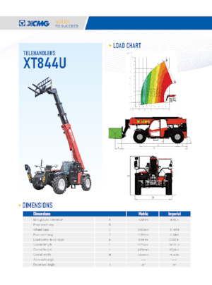 Teleskopski utovarivači XCMG XT844U