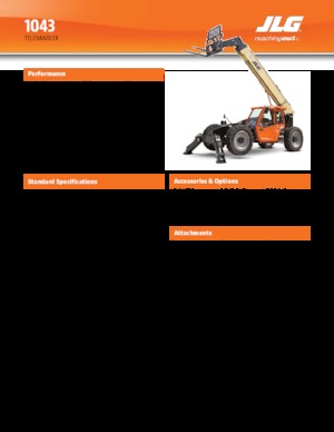 Teleskopski utovarivači JLG 1043