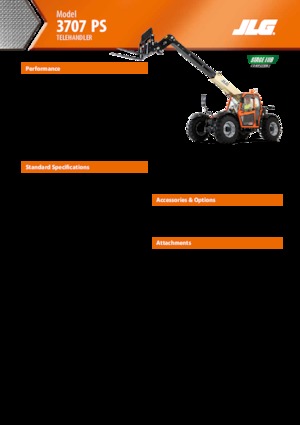 Teleskopski utovarivači JLG 3707 PS