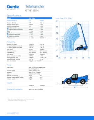 Teleskopski utovarivači Genie GTH-1544 