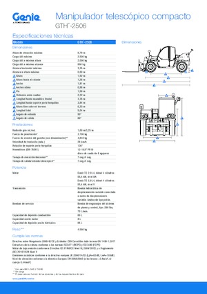 Teleskopski utovarivači Genie GTH-2506