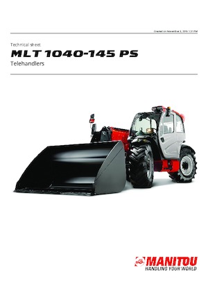 Teleskopski utovarivači Manitou MLT 1040-145 PS