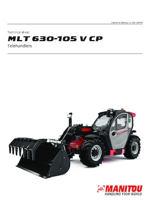 Teleskopski utovarivači Manitou MLT 630-105 V CP